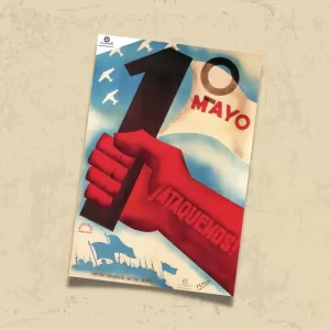 POSTER 0013 - İSPANYA İÇ SAVAŞI - PRIMERO MAYO - KUŞE KAĞIT (33X48)