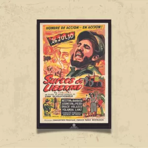 POSTER 0016 - KÜBA FİLM AFİŞİ - SURCOS DE LIBERTAD - KUŞE KAĞIT (33X48)
