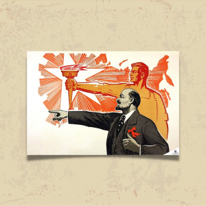 POSTER 0082 - LENİN - KUŞE KAĞIT (33X48)