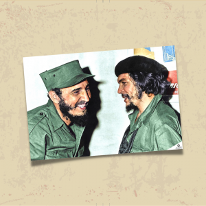 POSTER 0090 - CHE GUEVARA VE FİDEL CASTRO RENKLİ, KUŞE KAĞIT (33X48)