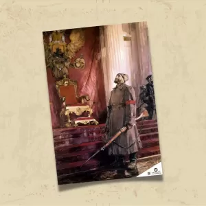 POSTER 0142 - EKİM DEVRİMİ İLLÜSTRASYON, KIŞLIK SARAY - KUŞE KAĞIT (33X48)