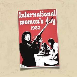 POSTER 0179 - KUZEY İRLANDA 8 MART AFİŞİ 1982 - KUŞE KAĞIT (33X48)