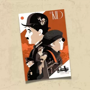 POSTER 0204 - CHARLIE CHAPLIN - THE KID - FİLM AFİŞİ - KUŞE KAĞIT (33X48)