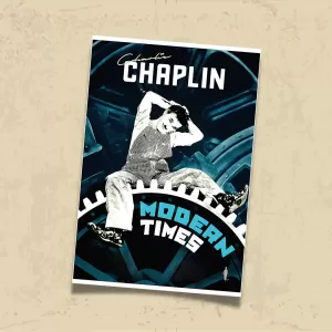 POSTER 0213 - CHARLIE CHAPLIN - MODERN TIMES - FİLM AFİŞİ - KUŞE KAĞIT (33X48)
