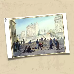 POSTER 0227 - PARİS KOMÜNÜ İLLÜSTRASYON - KUŞE KAĞIT (33X48)