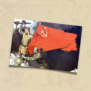 POSTER 0238 - REICHTAG VE KIZIL BAYRAK, İLLÜSTRASYON - KUŞE KAĞIT (33X48)